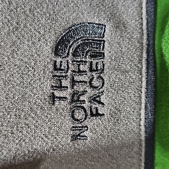 The North Face Sweatshirt Mock Collar, Full Front Zip, Green/Grey - Picture 7 of 15